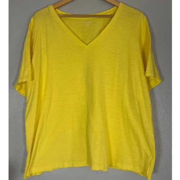 Eileen Fischer Tee Shirt Bundle Sz XL Organic Cotton Basic T-Shirt 2 Summer Tees - Picture 5 of 8